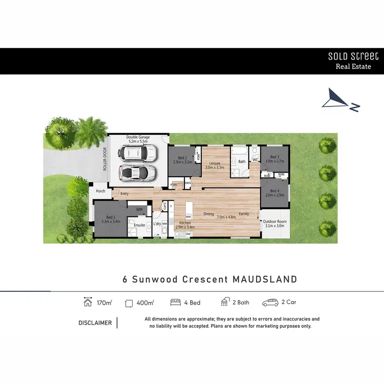 Floorplan of Homely house listing, 6 Sunwood Crescent, Maudsland QLD 4210