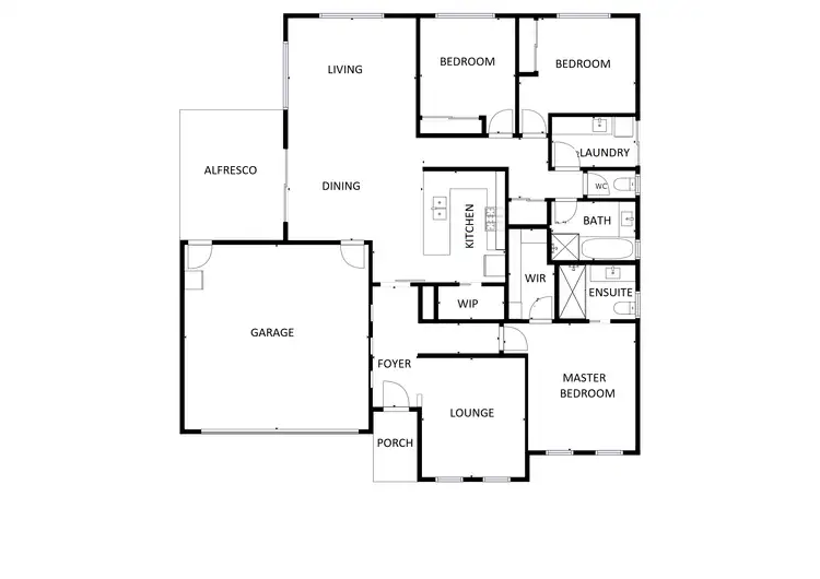 Floorplan of Homely house listing, 1/23 Barossa Way, Thurgoona NSW 2640