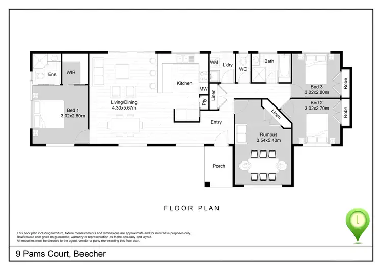 Floorplan of Homely house listing, 9 Pams Court, Beecher QLD 4680