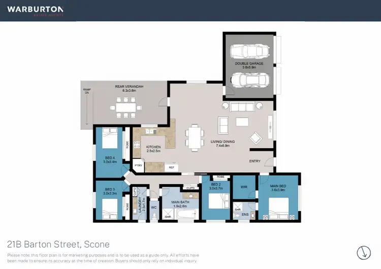 Floorplan of Homely house listing, 21B Barton Street, Scone NSW 2337