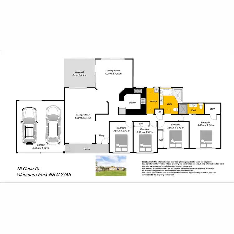 Floorplan of Homely house listing, 13 Coco Drive, Glenmore Park NSW 2745