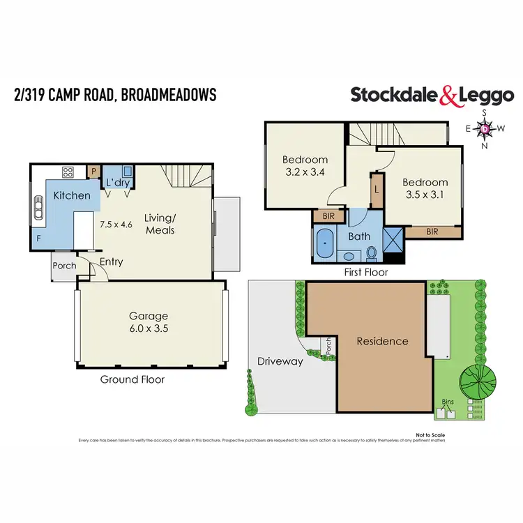 Floorplan of Homely townhouse listing, 2/319 Camp Road, Broadmeadows VIC 3047
