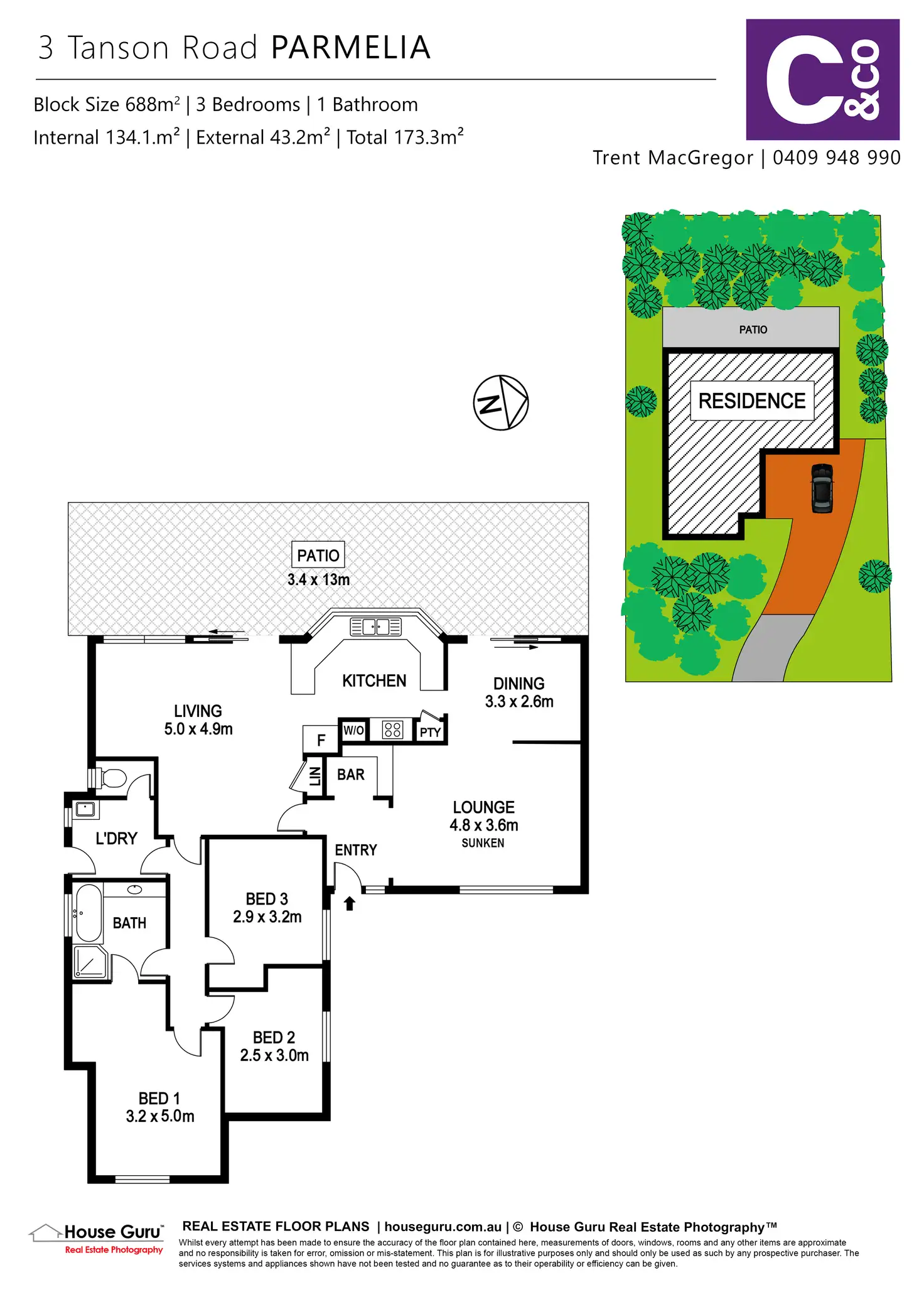 Floorplan of Homely house listing, 3 Tanson Road, Parmelia WA 6167