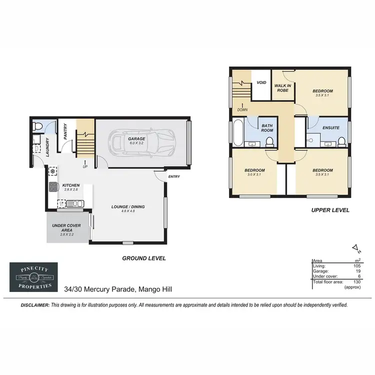 Floorplan of Homely townhouse listing, 34/30 Mercury Parade, Mango Hill QLD 4509