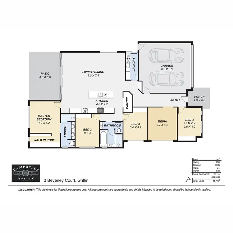 Floorplan of Homely house listing, 3 Beverley Court, Griffin QLD 4503