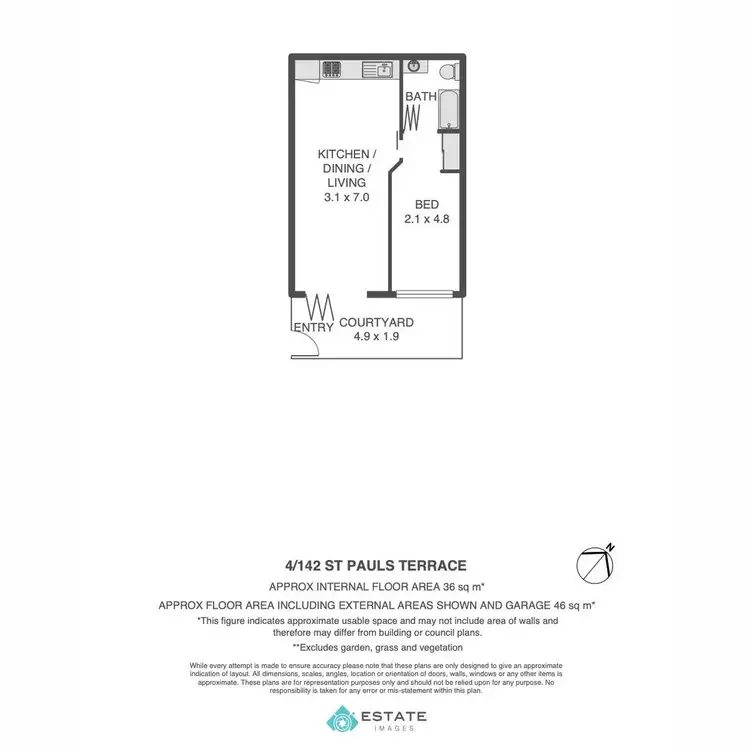Floorplan of Homely apartment listing, 4/142 St Pauls Terrace, Spring Hill QLD 4000