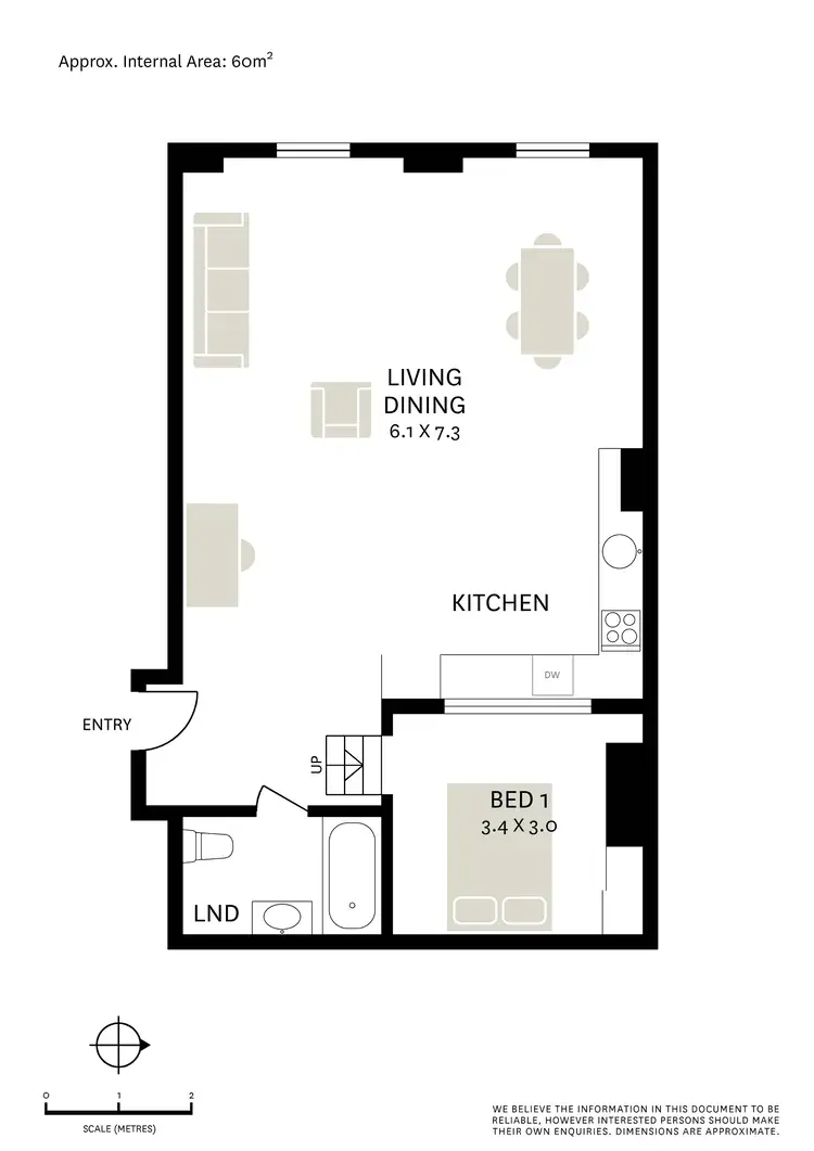 Floorplan of Homely apartment listing, 6/156 Crown Street (access via 86 Stanley St), Darlinghurst NSW 2010