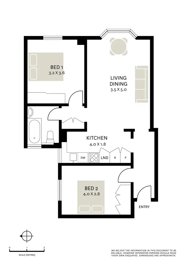 Floorplan of Homely apartment listing, 8/18 Hardie Street, Darlinghurst NSW 2010