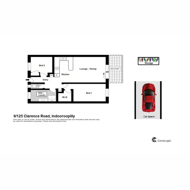 Floorplan of Homely unit listing, 9/125 Clarence Road, Indooroopilly QLD 4068