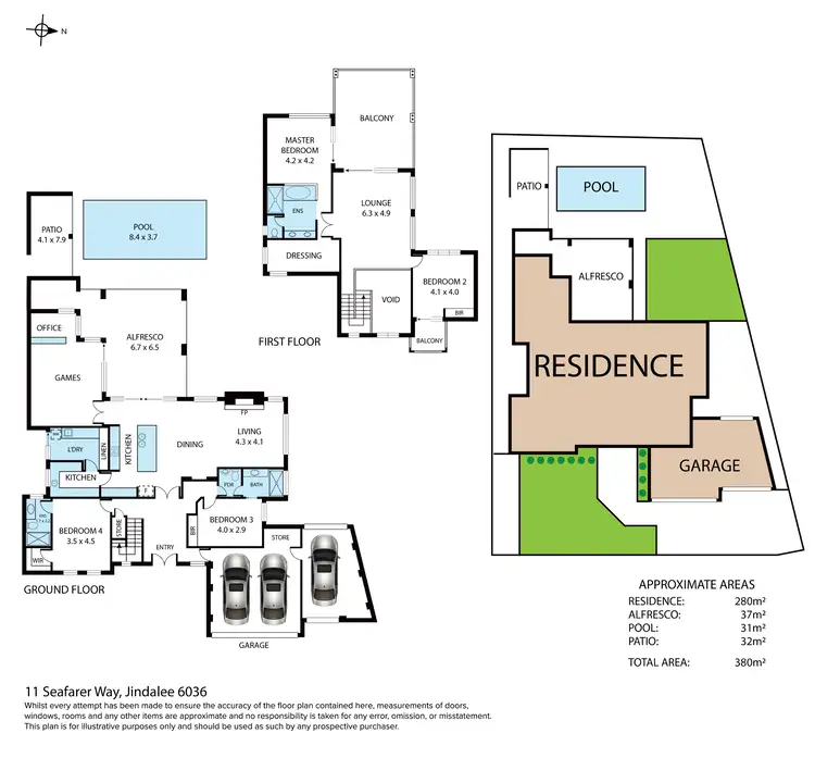 Floorplan of Homely house listing, 11 Seafarer Way, Jindalee WA 6036