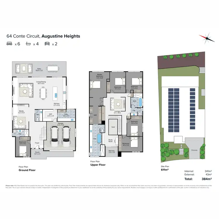 Floorplan of Homely house listing, 64 Conte Circuit, Augustine Heights QLD 4300