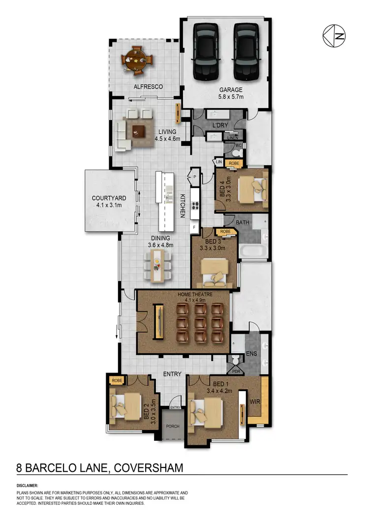 Floorplan of Homely house listing, 8 Barcelo Lane, Caversham WA 6055