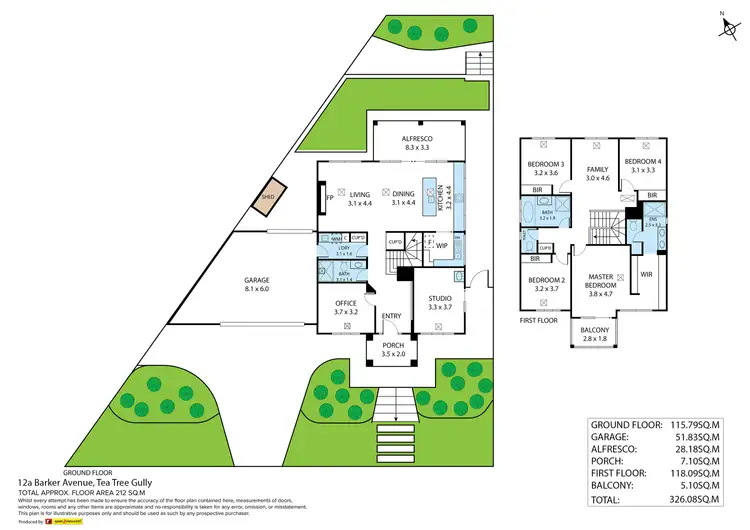 Floorplan of Homely house listing, 12A Barker Street, Tea Tree Gully SA 5091