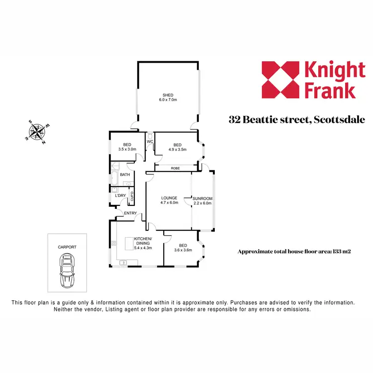 Floorplan of Homely house listing, 32 Beattie Street, Scottsdale TAS 7260
