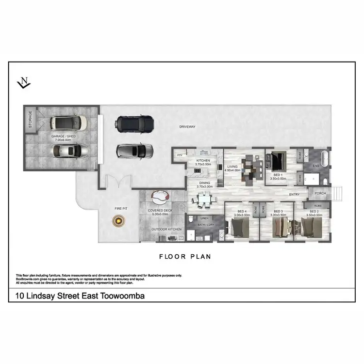 Floorplan of Homely house listing, 10 Lindsay Street, East Toowoomba QLD 4350
