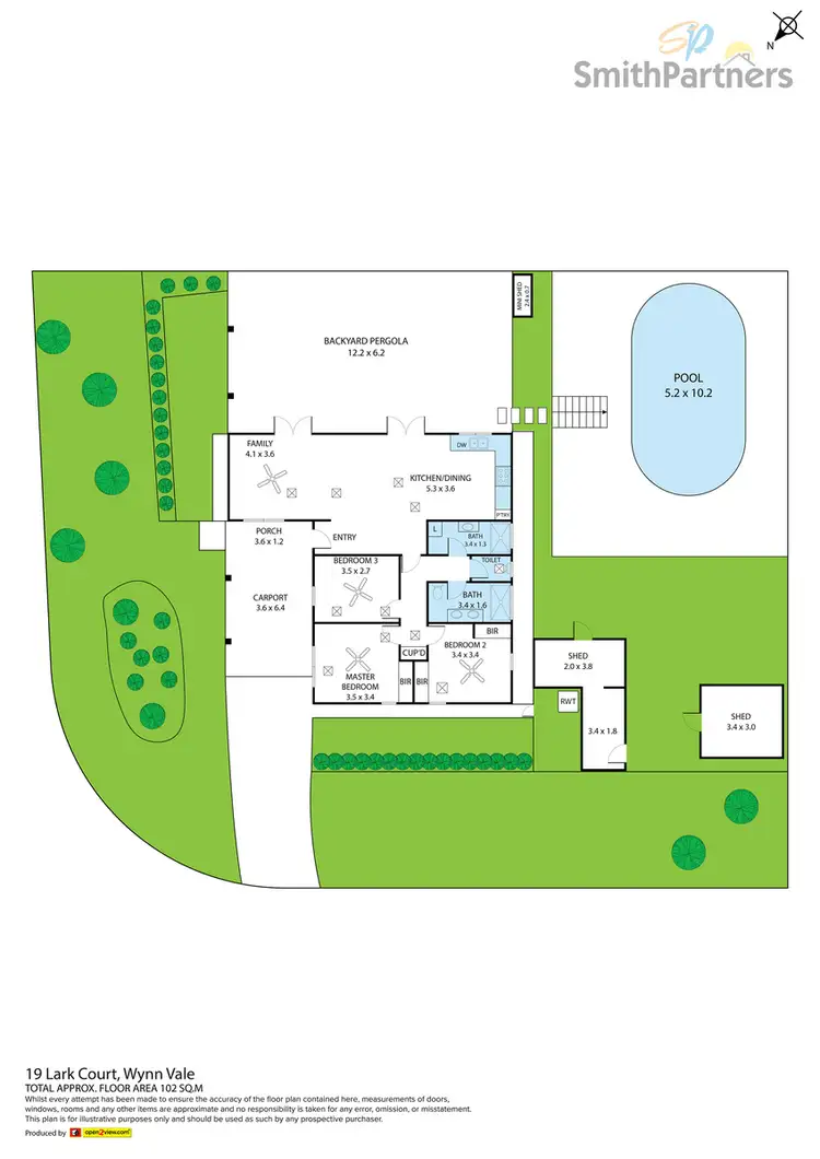 Floorplan of Homely house listing, 19 Lark Court, Wynn Vale SA 5127