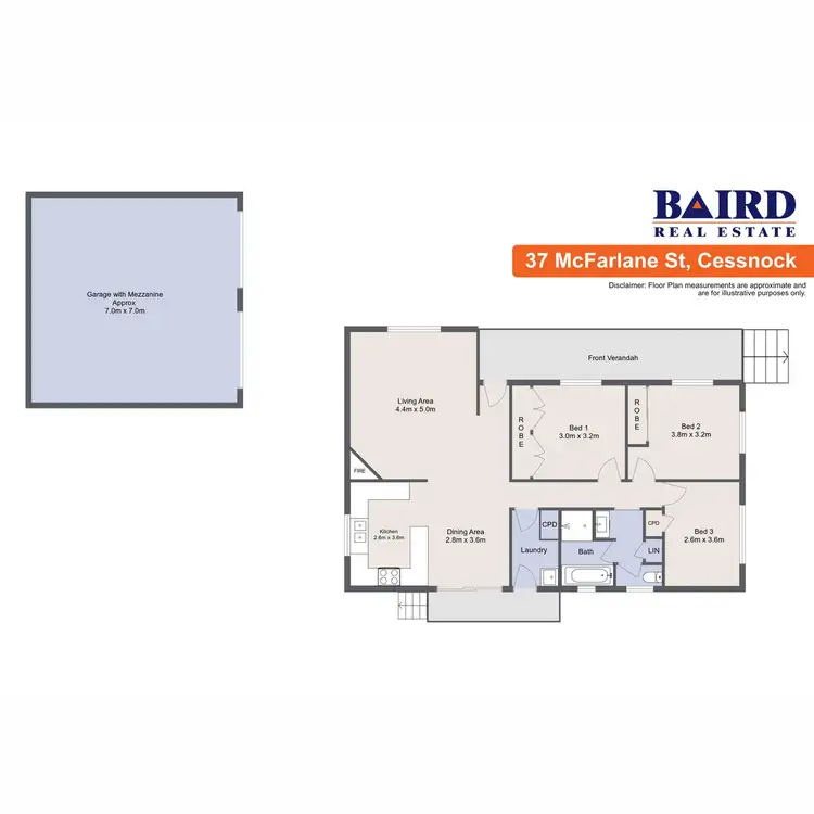 Floorplan of Homely house listing, 37 McFarlane Street, Cessnock NSW 2325