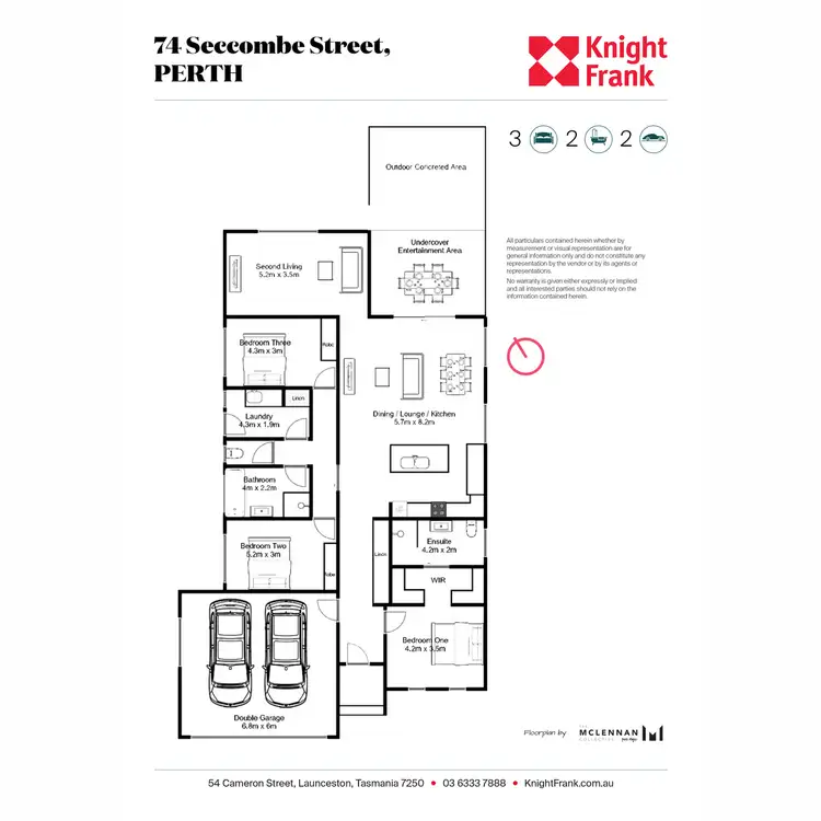 Floorplan of Homely house listing, 74 Seccombe Street, Perth TAS 7300