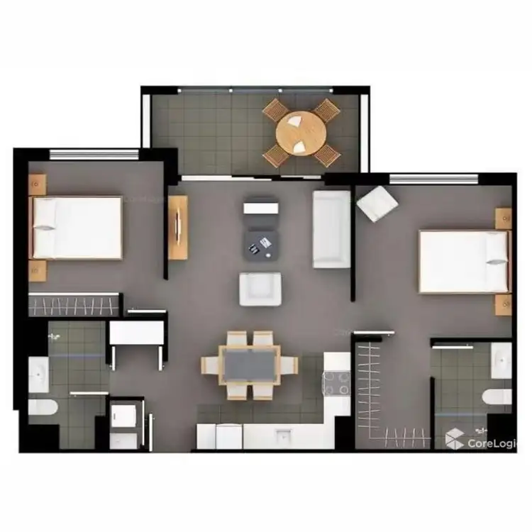 Floorplan of Homely unit listing, 813/41 Ramsgate Street, Kelvin Grove QLD 4059