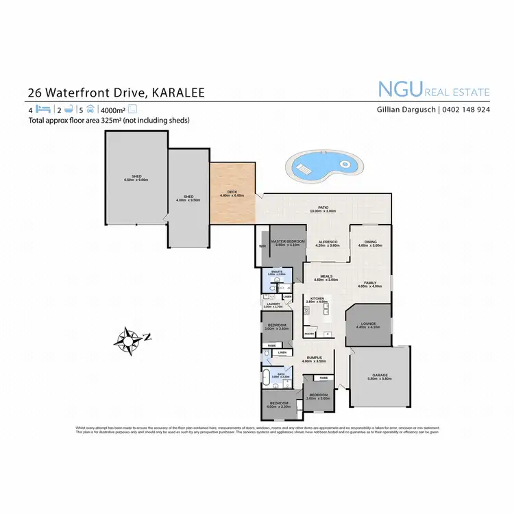 Floorplan of Homely house listing, 26 Waterfront Drive, Karalee QLD 4306