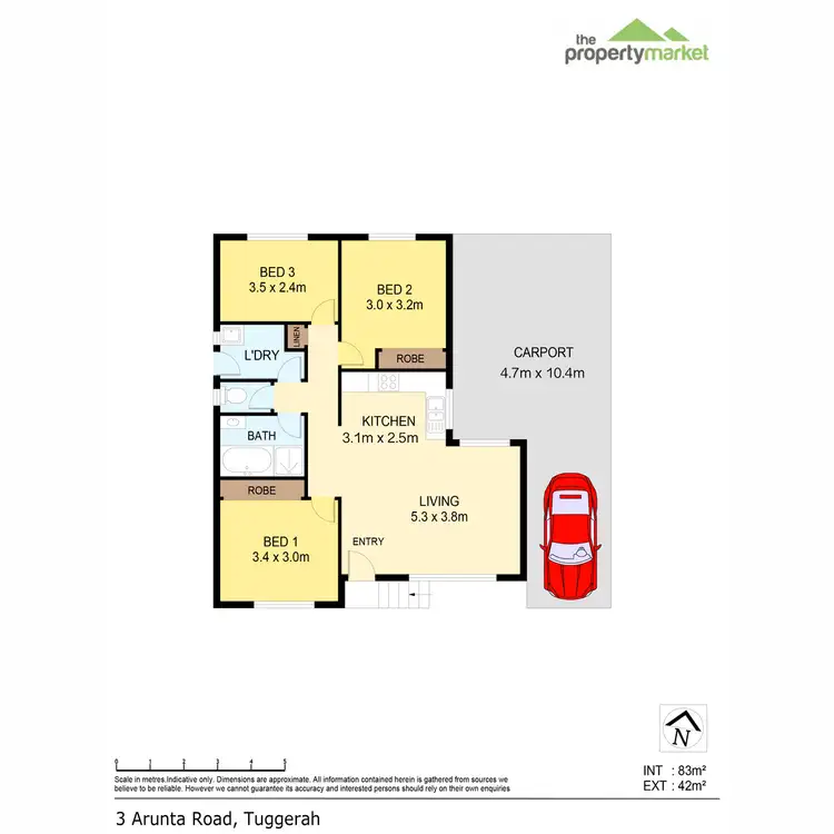 Floorplan of Homely house listing, 3 Arunta Road, Tuggerah NSW 2259