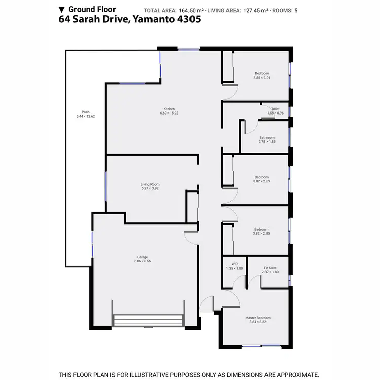 Floorplan of Homely house listing, 64 Sarah Drive, Yamanto QLD 4305