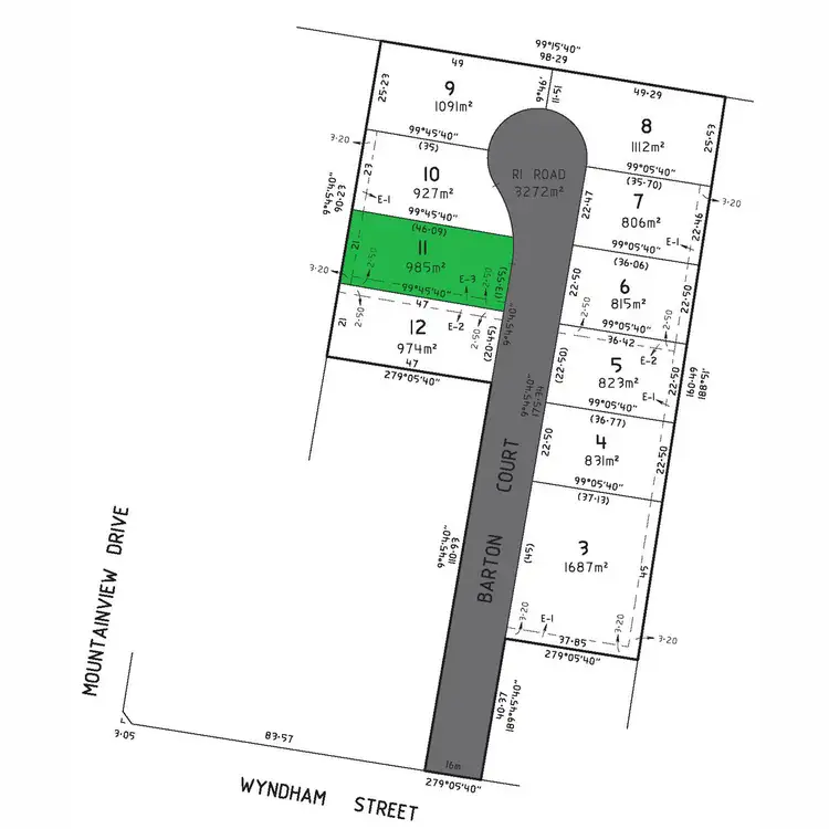 Floorplan of Homely land listing, LOT 11 Barton Court, Stratford VIC 3862