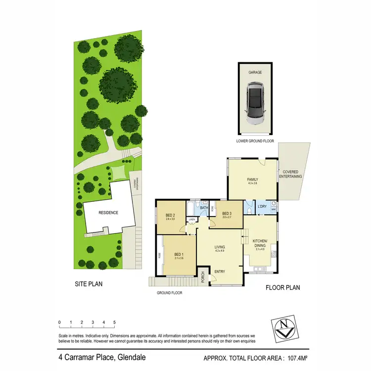 Floorplan of Homely house listing, 4 Carramar Place, Glendale NSW 2285