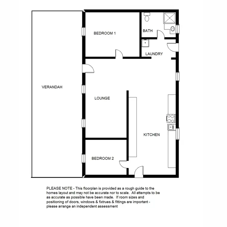Floorplan of Homely house listing, 2 Norman Street, Quorn SA 5433