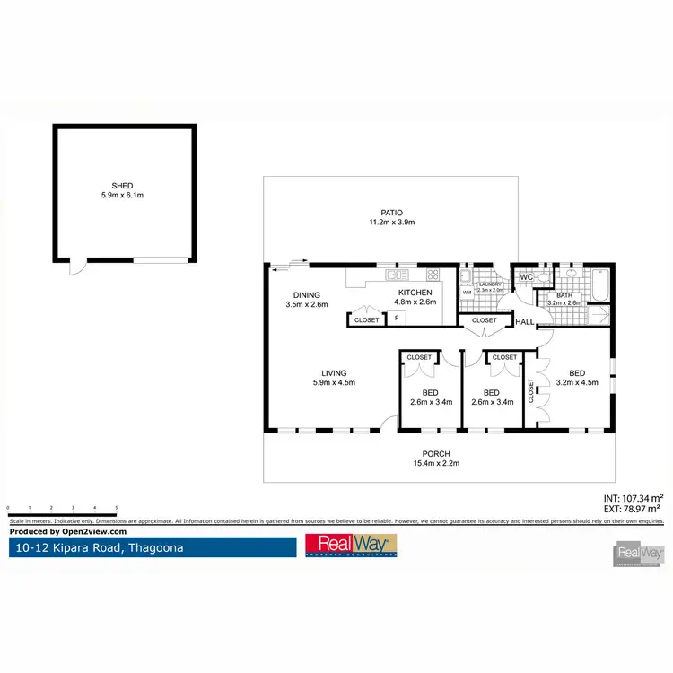 Floorplan of Homely rural property listing, 10-12 Kipara Road, Thagoona QLD 4306