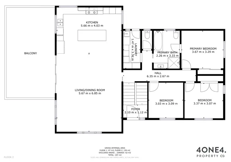 Floorplan of Homely house listing, 1 Vieste Drive, Glenorchy TAS 7010