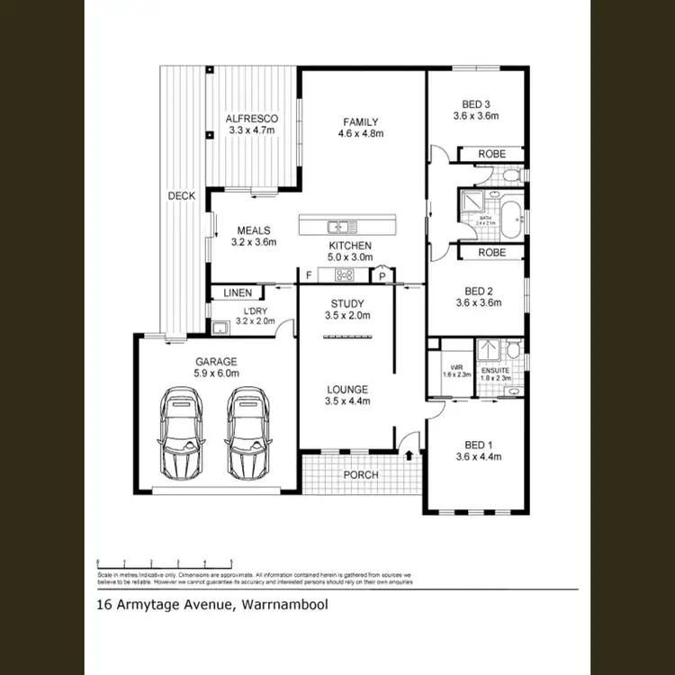 Floorplan of Homely house listing, 16 Armytage Avenue, Warrnambool VIC 3280