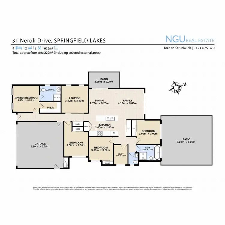 Floorplan of Homely house listing, 31 Neroli Drive, Springfield Lakes QLD 4300