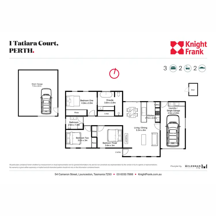 Floorplan of Homely house listing, 1 Tatiara Court, Perth TAS 7300