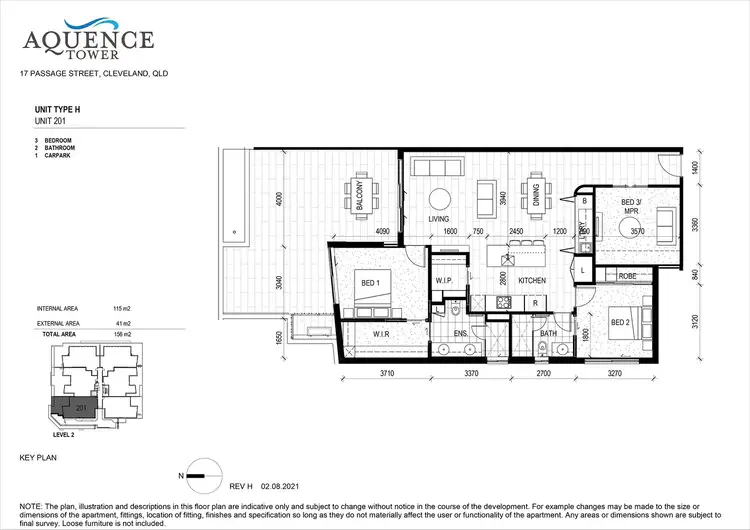 Floorplan of Homely apartment listing, 201/17 Passage Street, Cleveland QLD 4163