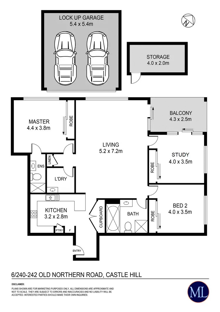 Floorplan of Homely apartment listing, 6/240-242 Old Northern Road, Castle Hill NSW 2154