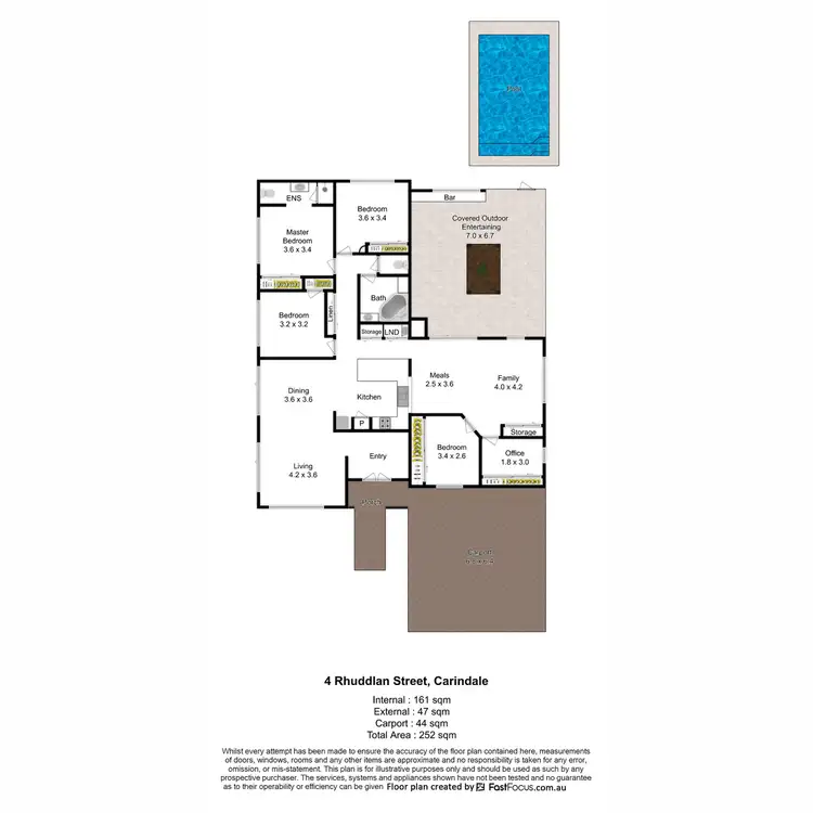 Floorplan of Homely house listing, 4 Rhuddlan Street, Carindale QLD 4152