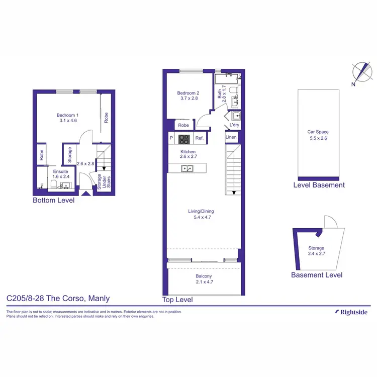 Floorplan of Homely unit listing, C205/8-28 The Corso, Manly NSW 2095