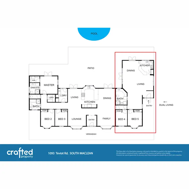 Floorplan of Homely house listing, 1093 Teviot Road, South Maclean QLD 4280