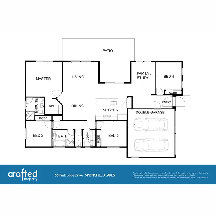 Floorplan of Homely house listing, 56 Park Edge Drive, Springfield Lakes QLD 4300