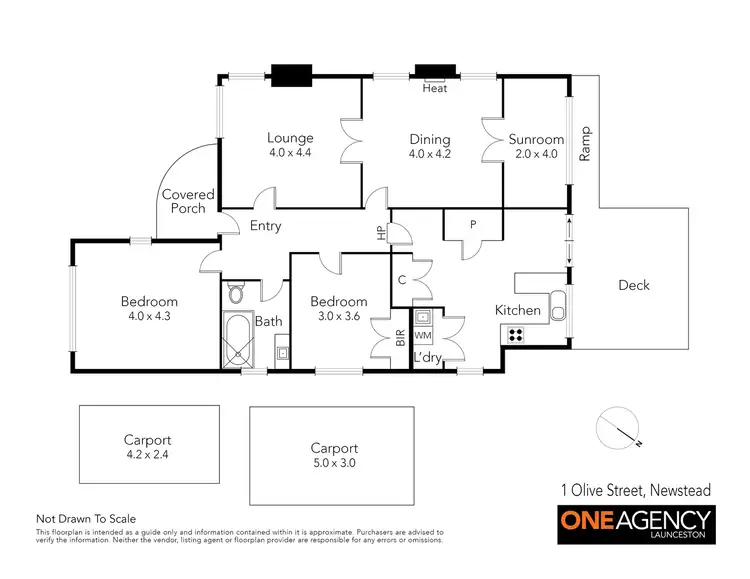 Floorplan of Homely house listing, 1 Olive Street, Newstead TAS 7250