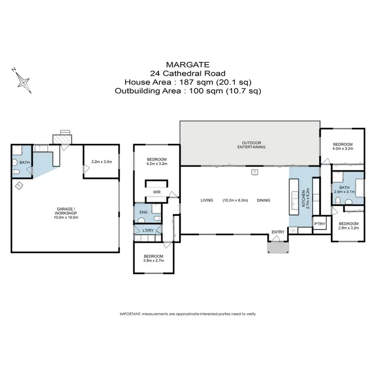 Floorplan of Homely house listing, 24 Cathedral Road, Margate TAS 7054