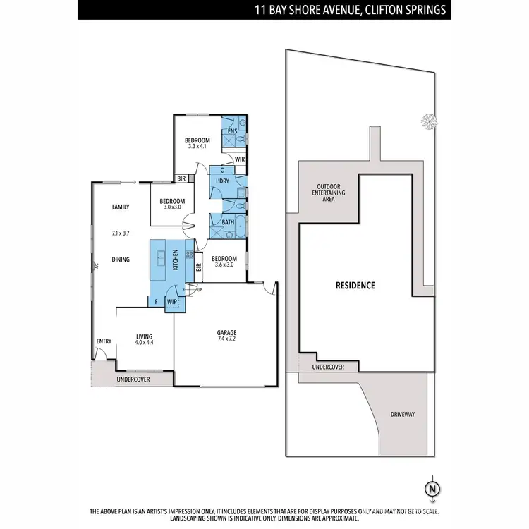 Floorplan of Homely house listing, 11 Bay Shore Avenue, Clifton Springs VIC 3222