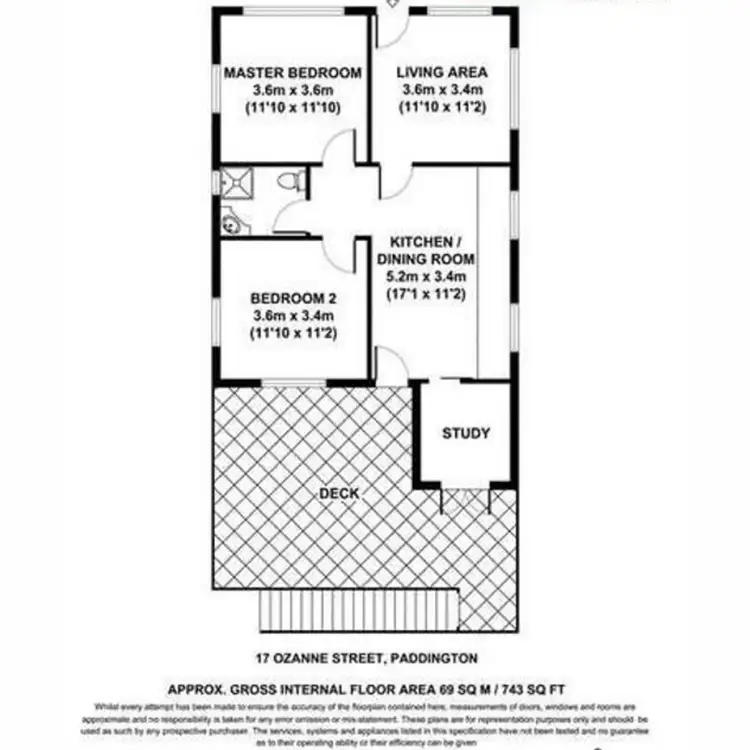 Floorplan of Homely house listing, 17 Ozanne Street, Paddington QLD 4064