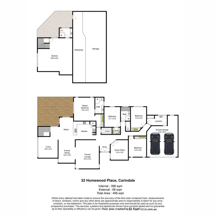 Floorplan of Homely house listing, 32 Homewood Place, Carindale QLD 4152