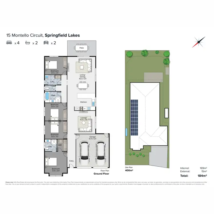 Floorplan of Homely house listing, 15 Montello Circuit, Springfield Lakes QLD 4300