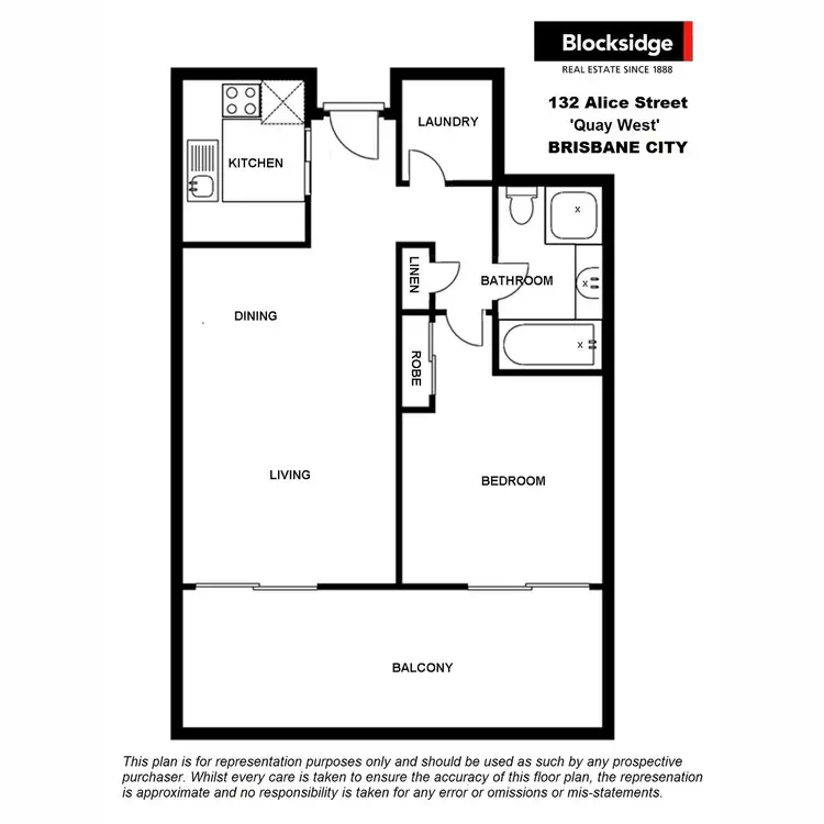 Floorplan of Homely apartment listing, 302/132 Alice Street, Brisbane City QLD 4000