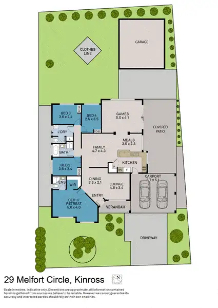 Floorplan of Homely house listing, 29 Melfort Circle, Kinross WA 6028