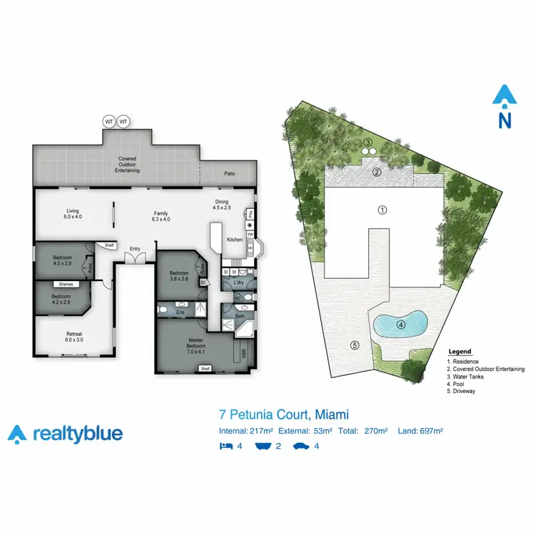 Floorplan of Homely house listing, 7 Petunia Court, Miami QLD 4220