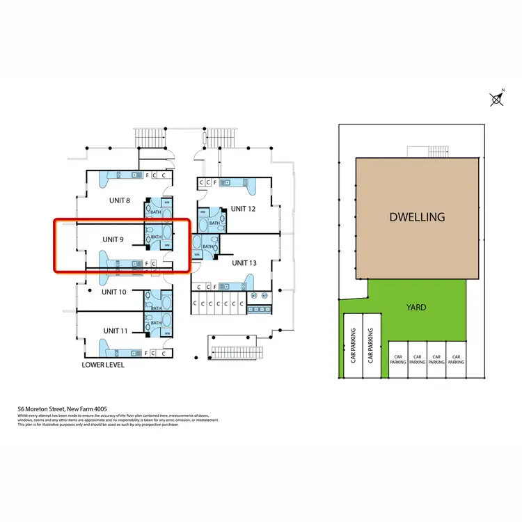 Floorplan of Homely apartment listing, 9/56 Moreton Street, New Farm QLD 4005